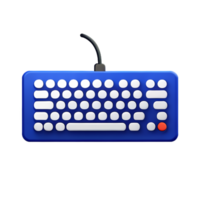 keyboard 3d rendering icon illustration png