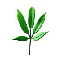 palm blad 3d renderen icoon illustratie png