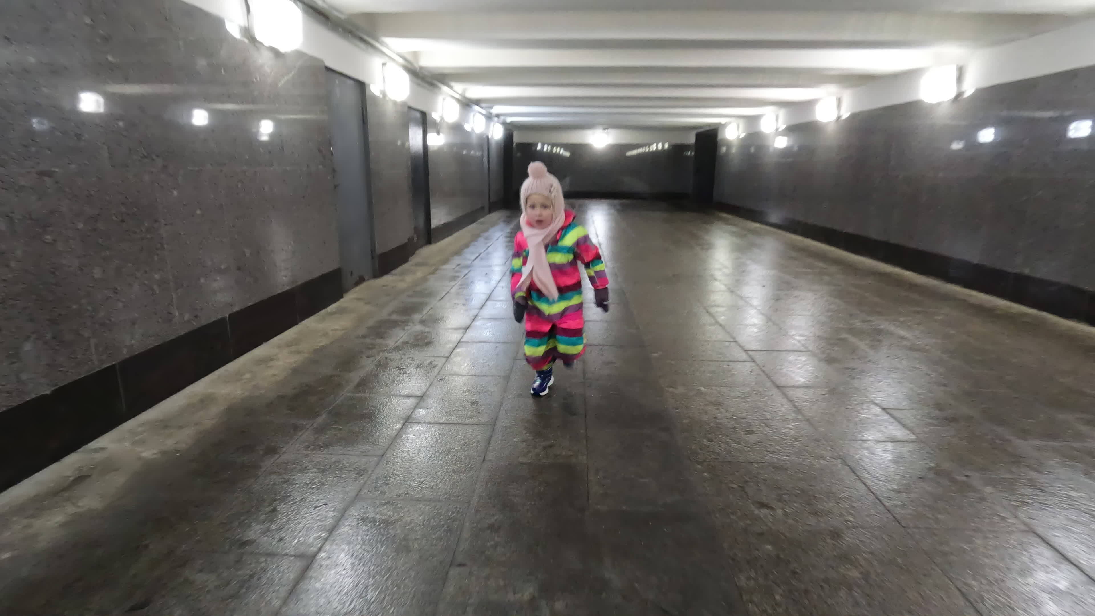 Kids Running Away Scared