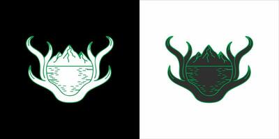 two different logos for a fire ant and a skull vector