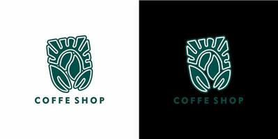 diseño de logotipo de cafetería vector