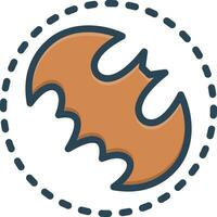color icon for batman vector