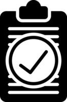 solid icon for checked vector