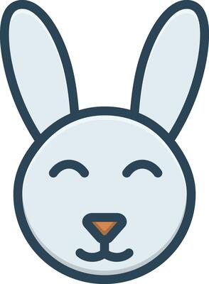 color icon for bunny