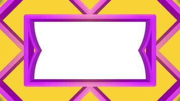 abstract background with a frame. Purple gradient animated video
