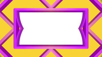 abstract background with a frame. Purple gradient animated video