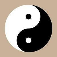 Ying and yang. Harmony symbol. Yin yang in circle. Balance symbol in black and white vector
