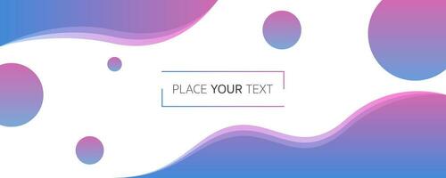 Abstract gradient wallpaper in bubble style. Purple futuristic background in wavy style. Editable text. Poster cover with blurred effect. Modern violet liquid wallpaper. Vector EPS 10.