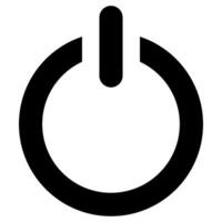 Power button. Power on and off. Shut down sign. Start and stop vector