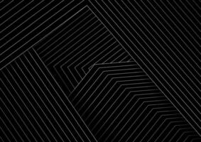 Abstract black minimal background with white lines vector