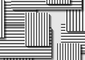 Abstract minimal background with black and white stripes vector