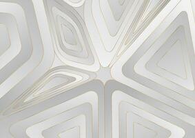 Grey and golden tech abstract low poly background vector