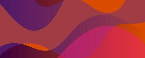 Colorful minimal waves abstract background vector