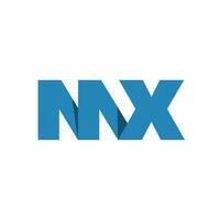 MX company name initial letters icon. MX monogram. vector