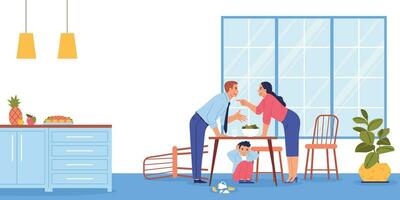 Family Conflict And Argument Background vector