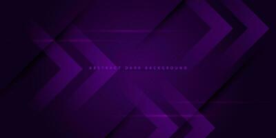 Abstract futuristic background purple vector background overlap layer on black space for design. Arrow speed background concept. Dark style. Eps10 vector