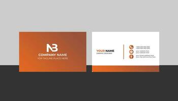 simple business card design vector