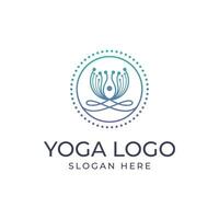 Modern Illustration of yoga movement vector