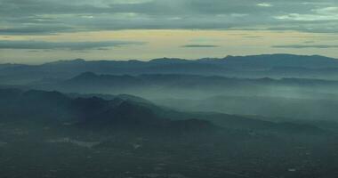 Panorama from the window of a flying plane video