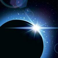 Eclipse Realistic Composition vector