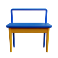 desk 3d rendering icon illustration png