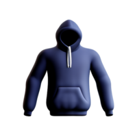 sweat à capuche 3d le rendu icône illustration png