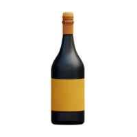 vino 3d interpretazione icona illustrazione png