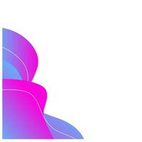 fluid wave corner border frame vector