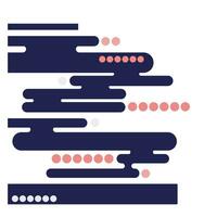 modern geometric rounded line shapes vector