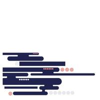 modern geometric rounded line shapes vector