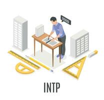 mbti tipo composición vector