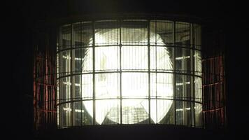 Fresnel lens radiance of a lighthouse at night video