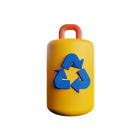 reciclar 3d representación icono ilustración png