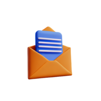 mail 3d rendering icon illustration png