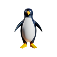 Pinguin 3d Rendern Symbol Illustration png