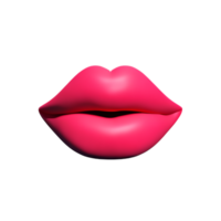 lip 3d renderen icoon illustratie png