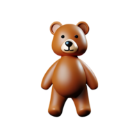 teddy beer 3d renderen icoon illustratie png