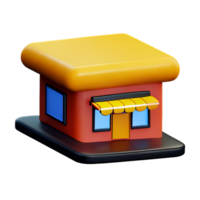 restaurant 3d rendering icon illustration png