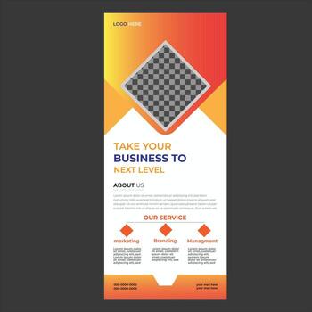 Roll up banner design template, vertical, abstract background, pull up design, modern x-banner, rectangle size. vector