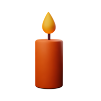 candle 3d rendering icon illustration png