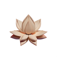 lotus 3d rendering icon illustration png