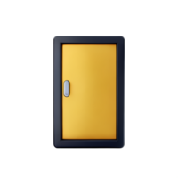 door 3d rendering icon illustration png