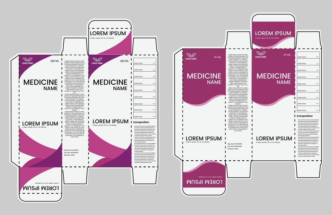 Medicine Box Template Vector Art, Icons, and Graphics for Free Download