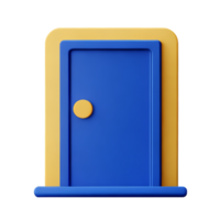 deur 3d renderen icoon illustratie png