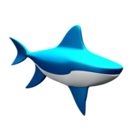 requin 3d le rendu icône illustration png