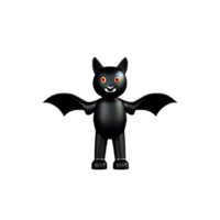 bat 3d rendering icon illustration png