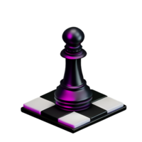 Schach 3d Rendern Symbol Illustration png