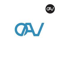 Letter OAV Monogram Logo Design vector