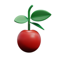 cherry 3d rendering icon illustration png