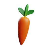 carrot 3d rendering icon illustration png